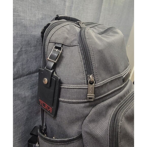 TUMI Alpha 17' Backpack - 263162hgy4 - Gray Nylon Leather Trim Laptop Travel Lux - Picture 3 of 14